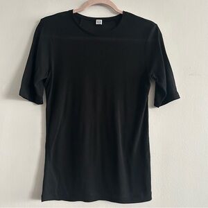 TOTEME Thin cashmere modal tee black